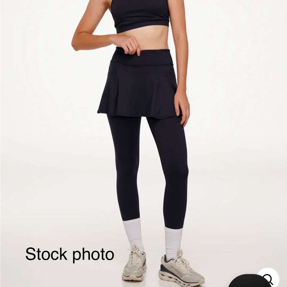 Black Athletic Skirt Leggings